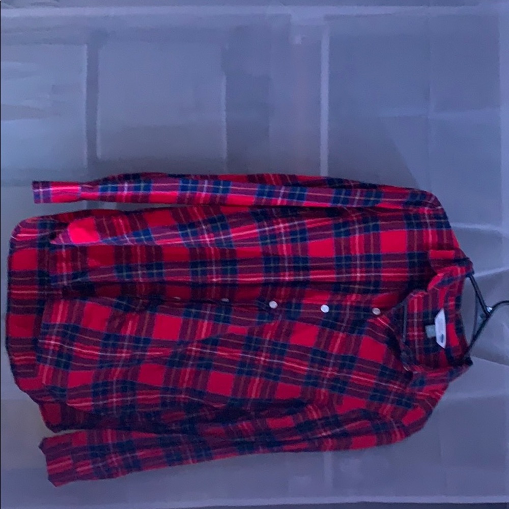 A plaid flannel